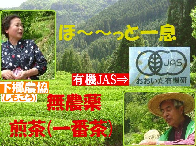 下郷農協 有機JAS 無農薬煎茶(一番茶)